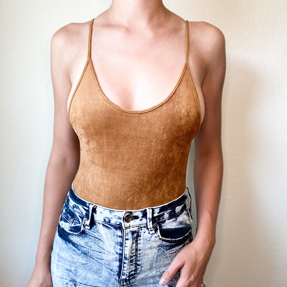 Bear dance | body suit | brown tan velvet | boho